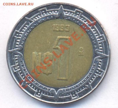Мексика 1 пессо 1993 г. БМ. До 21.06.11 г. 20-00 МСК. - Мексика 93