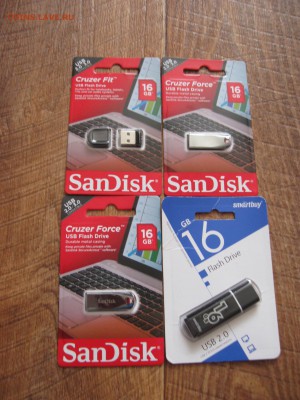 USB флешки, 16 Гб, новые, 4 штуки до 15.04.2019 - 001.JPG