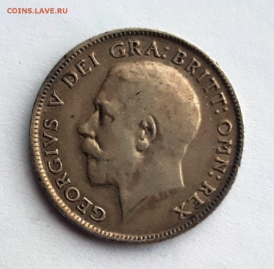 Англия 6 пенсов 1921 XF - 20190410_174646