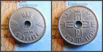 Норвегия 50 эре, 1948 - 14