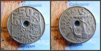 Испания 50 сентимо, 1949 - 17