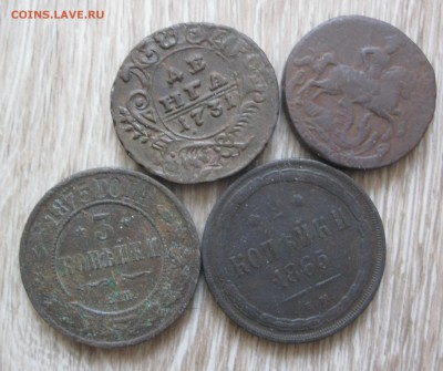 4 монеты РИ. деньга, копейка, 2 копейки, 3 копейки. - IMG_2744.JPG