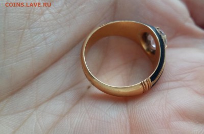 Золотое кольцо 1844 года с бриллиантом 1.47 карат,золото - 20190324_091650