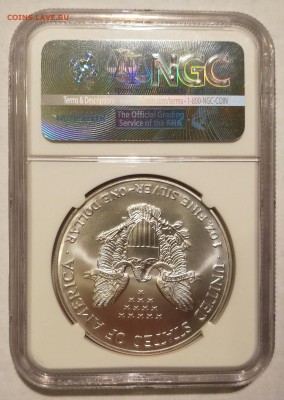 1 доллар США 2002 шагающая свобода ngc ms69 - 4