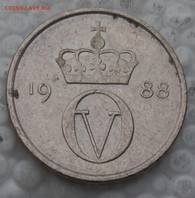 Норвегия 10 эре 1988 до 16.04.19 - 6