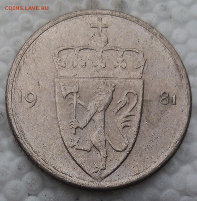 Норвегия 50 эре 1981 до 16.04.19 - 10