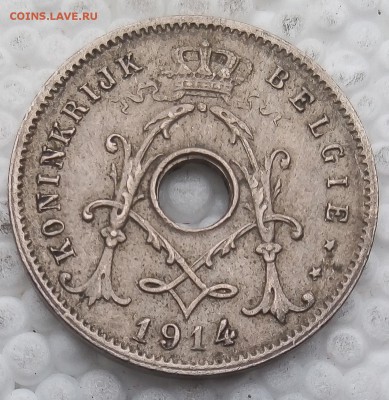 Бельгия 5 центов 1914 до 16.04.19 - 24