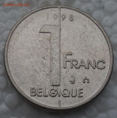 Бельгия 1 франк 1998 до 16.04.19 - 35