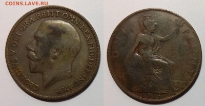 Великобритания 1 пенни 1915 г Георг V - 17.04 22:00мск - IMG_20190409_071214