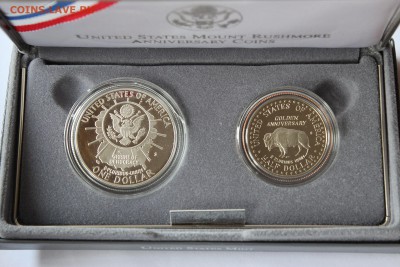1 доллар США 1991 Гора Рашмор. +50с. Proof. Серебро. - IMG_8227.JPG