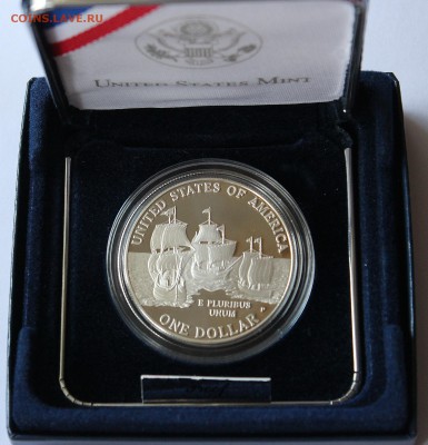 1 доллар США 2007 Джэймстоун. Proof. Серебро. - IMG_8217.JPG