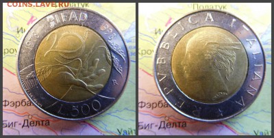 Италия 500 лир, 1998 20 лет IFAD БИМ - 18