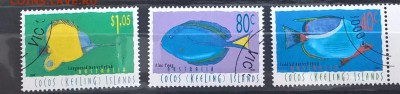 Кокосовы острова 1995 рыбы 3м (полная серия)до 18 04 - 51