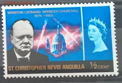 Ст Кристофер 1966 Черчиль 1м ** до 18 04 - 71