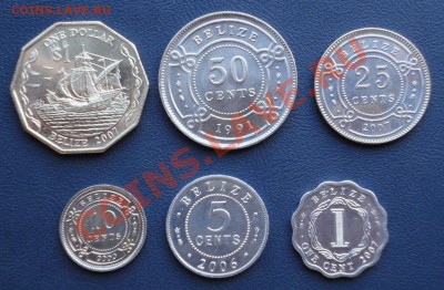 Белиз. Комплект монет 1992-2007 UNC до 25.06.11 в 22-00 - Белиз 1