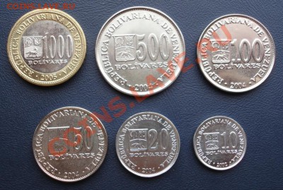 Венесуэла. Полный комплект 2002-05 UNC до 25.06.11 в 22-00 - Венесуэла стар 1