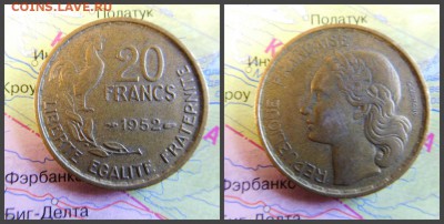 Франция 20 франков, 1952 - 2