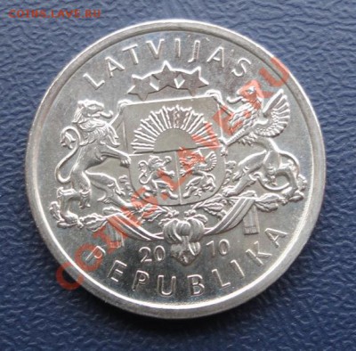 Латвия 1 лат Лягушка 2010 в UNC до 25.06.11 в 22-00 - 1 лат 10 2
