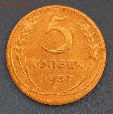 5 копеек 1937 года до 22.04.2019г в 22.00 - 41