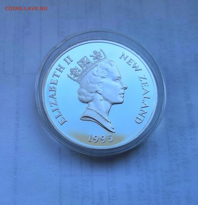 5 долларов 1995 Новая Зеландия.Джеймс Росс.Серебро.Proof. - IMG_20190330_122631