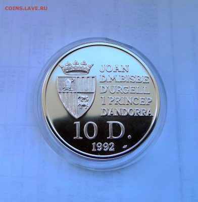 10 динар 1992 Андорра. Парусник. Серебро. Proof. - IMG_20190330_122116