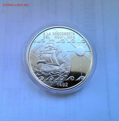 10 динар 1992 Андорра. Парусник. Серебро. Proof. - IMG_20190330_122052