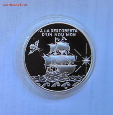 10 динар 1994 Андорра. Парусник. Серебро. Proof. - IMG_20190330_121912