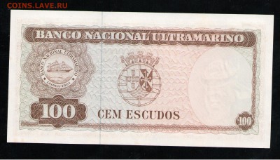ТИМОР 100 ЭСКУДО 1963 UNC - 2