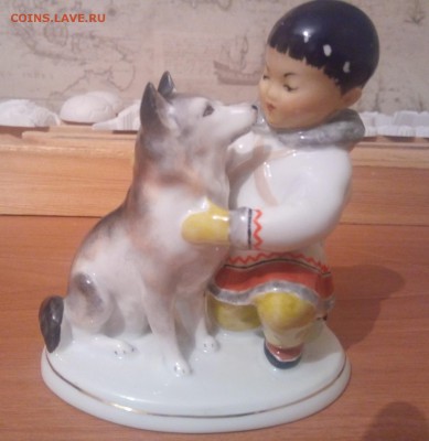 Фарфор СССР, мальчик якут с лайкой "Дружба" - IMG_20190416_223906_902