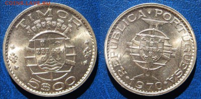 ПОРТУГАЛЬСКИЙ ТИМОР 5 эскудо 1970 г До 17.04 в 22-00МСК - тимор5