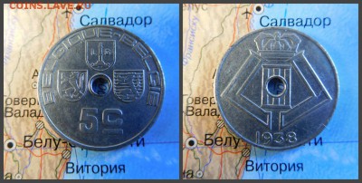 Бельгия 5 сантимов, 1938 - 14