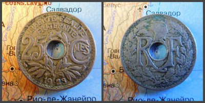 Франция 25 сантимов, 1923 - 17