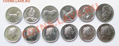 Комплекты и Банковские Наборы Иностранных монет UNC ДЕШЕВО! - Cook Island 6 coins set Animals.JPG