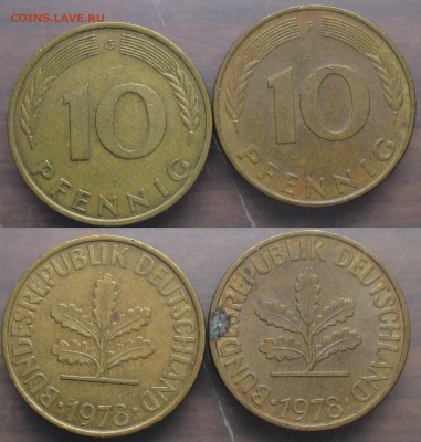 Монеты Германии 10 пф. 70-х годов - Германия 1978. 10 пф. G, F.JPG