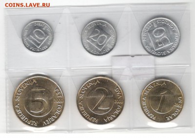 Словения. 10, 20, 50 стотинос, 1, 2, 5 толаров. - Словения 2