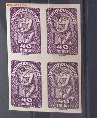 Австрия 1919 1м 40г в кварте ** до 21 04 - 128