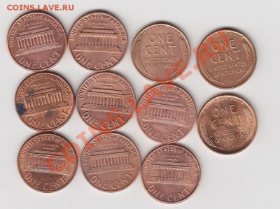 *** США,подборка центов (11монет), до 25.06.11г 22-30мск *** - центы2