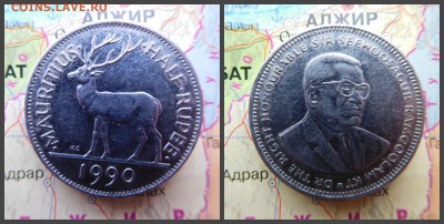 Маврикий ½ рупии, 1990 - новый коллаж4