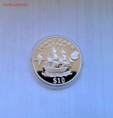 10 долларов 1994 Науру. Джон Ферн. Корабль. Серебро. Proof. - IMG_20190413_105556