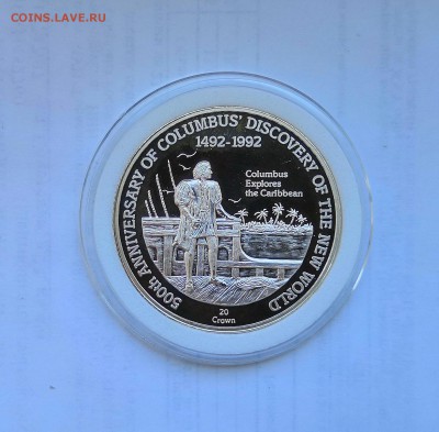 20 крон 1991 О-ва Теркс и Каикос. Х.Колумб. Серебро. Proof. - IMG_20190413_110354