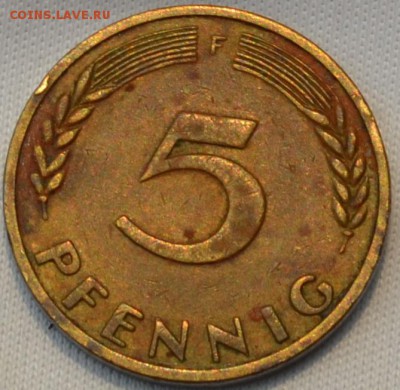 Германия 5 пфенниг 1949. 21. 04. 2019. в 22 - 00. - DSC_0334