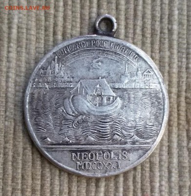 Медаль (жетон?) в память Ништадского мира 1721 - tok-2