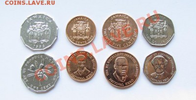 Комплекты и Банковские Наборы Иностранных монет UNC ДЕШЕВО! - Jamaica 4 coins set.JPG