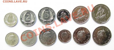 Комплекты и Банковские Наборы Иностранных монет UNC ДЕШЕВО! - East Caribbean States 6 coins set.JPG