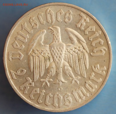 С 1 РУБ. ГЕРМАНИЯ 2 марк 1933г."D" МАРТИН ЛЮТЕР до 25.4.в 22 - IMG_7220.JPG