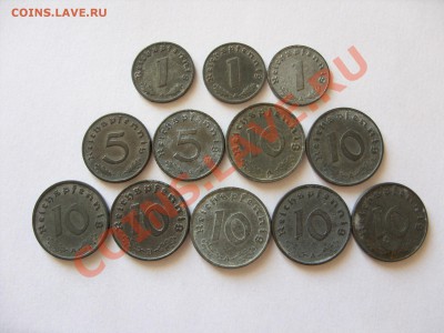 12 цинковых монет 3 Рейха. С 1р. До 27.06.2011 в 23:59М - Цинк аук - 1