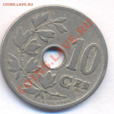 Бельгия 10 сантимов 1904 г.До 23.06.11 г. 20-00 МСК. - Бельгия 04.1