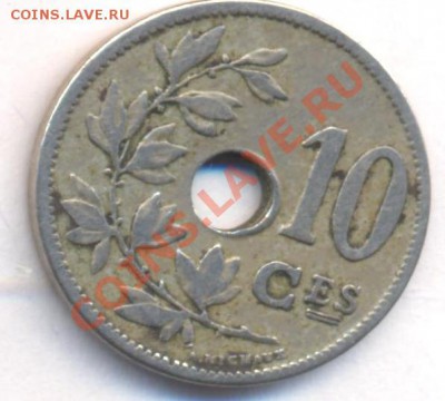 Бельгия 10 сантимов 1905 г.До 23.06.11 г. 20-00 МСК. - Бельгия 05.1