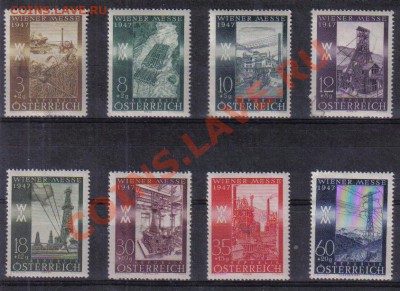 Марки мира - Австрия 1947 Mi 803-810 серия 8 шт