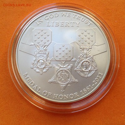 США 1 доллар 2011г Медаль Почёта, до 25.04.19г - FullSizeRender (16)